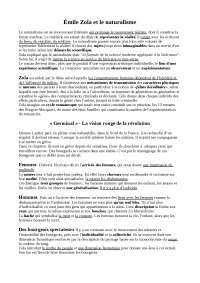 Zola et le naturalisme