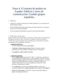 El sistema de medios en España: Políticas y leyes de comunicación ...