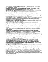 Thelen's Study Guide for Cultural Geography | GEOG 102