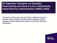 Case note van gend en loos share