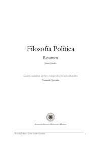 Apuntes de filosofía política primer cuatrimestre UNED
