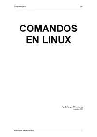 Comandos Linux [Tabla] - Apuntes de Ingeniería Infórmatica - Docsity