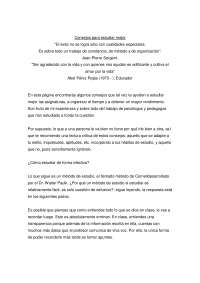 Consejos para estudiar mejor