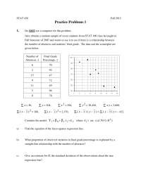 Practice Problems for Exam 1 - Methods of Applied Statistics | STAT 420 ...