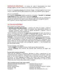Dispensa  Fisiologia vegetale
