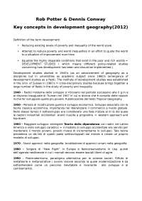 Riassunto Key concepts in development geography - Docsity