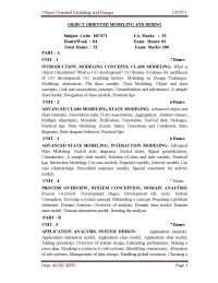 Cse vii object oriented modeling and design [10cs71] notes