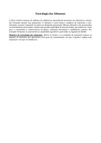 Toxicologia dos Alimentos