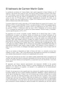 Riassunto E Analisi El Balneario Carmen Martín Gaite Docsity