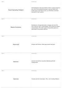 ANP 206 Final | ANP 206 - Intro to Physical Anthropology
