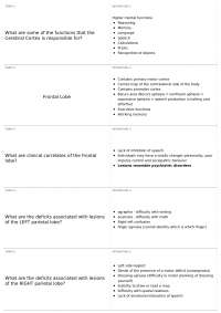 Brain Functions & Disorders: Cerebral Cortex, Lobes, Dysarthria vs. Apraxia