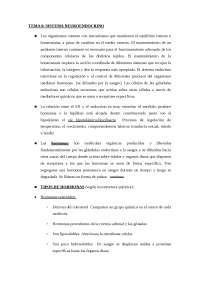 TEMA 6: SISTEMA NEUROENDOCRINO