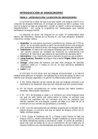 introducción al indoeuropeo