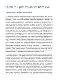 Formare il professionista riflessivo completo