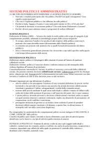 Appunti Sistemi Politici
