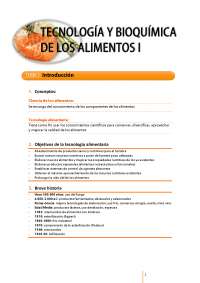 Tecnologia y Bioquimica de los alimentos