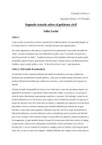 Segundo tratado sobre el gobierno civil - Locke