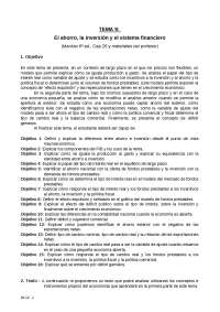 TEMA 9: El ahorro, la inversión y el sistema financiero 