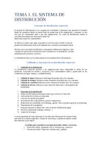 TEMA 1. EL SISTEMA DE DISTRIBUCIÓN 
