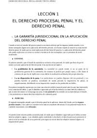 LECCIÓN 1EL DERECHO PROCESAL PENAL Y EL DER - Apuntes de Derecho ...
