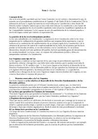 Tema 2 – La LeyConcepto de ley -ley es el acto jurídico apro - Apuntes ...