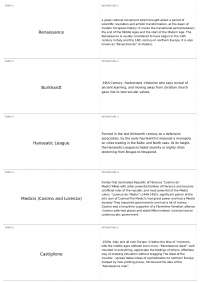 Renaissance, Humanism, and Art: A Cultural Movement in Europe