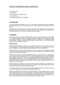 Los edificios de archivos