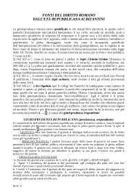 Fonti del diritto romano - storia del diritto romano