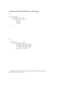 Understanding eCode Functionality, Input Differences, and Fragment Outputs with Examples