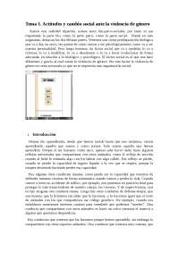 Tema 1. Actitudes y cambio social ante la violencia de género Somos una ...