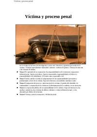 Apuntes Víctima en El Proceso Penal