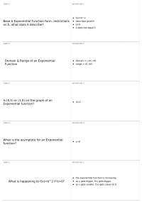 Intro to Exponential and Logarithmic Functions | MATH - Pre-Calculus ...