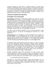 Literatura española del siglo XVII