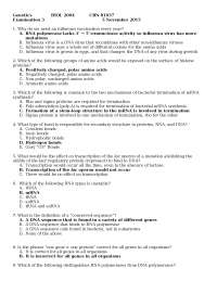 Exam 3 with Answer Key | Genetics | BIOL 2004 - Docsity