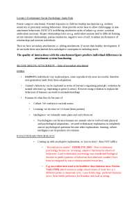 Evolutionary social psychology 
