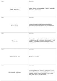 Ch. 11 - Groundwater | GEOS 2104 - Elements of Geology - Docsity