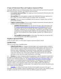 Understanding Employer-Sponsored Retirement Plans: Qualified and Non-Qualified