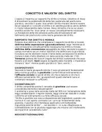 Alexy "concetto e validità di diritto"