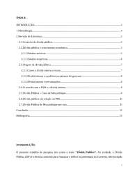 Divida Publica em Mocambique