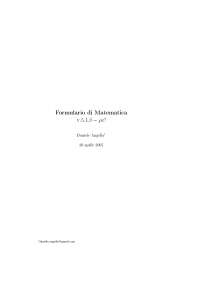 Formulario matematica utile per maturità
