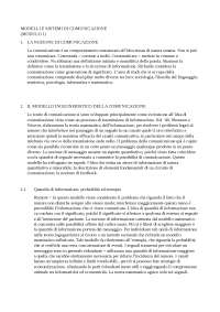 La Nozione di Comunicazione: Modelli e Teorie