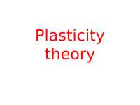 Chap 5. plasticity theory