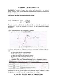 Sintonia de controladores pid