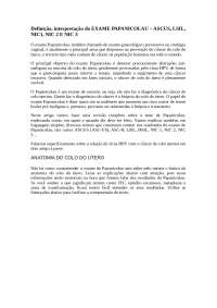 Definição interpretação papanicolau