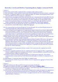 Riassunto networks, crowds and market