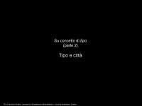 Lezione viii tipo e città 