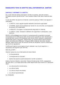 4 temi di diritto dell informatica riassunto per esame - Docsity
