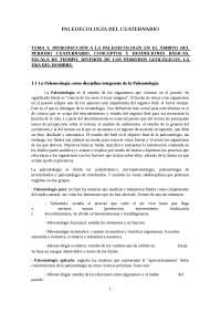 Apuntes Paleoecología del Cuaternario