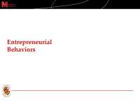 Lecture slides entrepreneurial behaviors (slides)