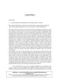 Introduction to mis